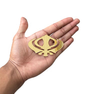 Sikh Acrylic Khanda Sticker Gold Punjabi Singh Kaur Khalsa adhesive back OK4