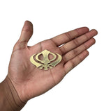 Sikh Acrylic Khanda Sticker Gold Punjabi Singh Kaur Khalsa adhesive back OK4