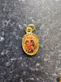 Hindu Durga Kali Mata Oval Pendant in Black Evil Eye Nazar Shield Thread MM23