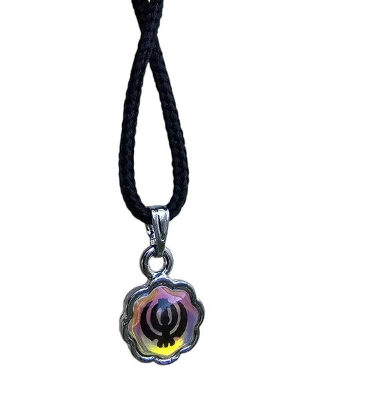 Sikh Khanda Pendant Punjabi Singh Locket Evil Eye Protect black Dori Thread PP33