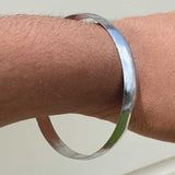 Chrome Plated Kara Smooth Thick Bangle Sikh Bracelet Singh Kaur Khalsa Kada B17