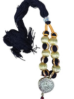 Punjabi Kaintha Folk Cultural Bhangra Gidha Pendant Cultural Necklace Black NNBL