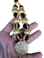 Punjabi Kaintha Folk Cultural Bhangra Gidha Pendant Cultural Necklace Black NNBL