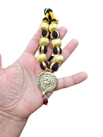 Punjabi Kaintha Folk Cultural Bhangra Gidha Pendant Cultural Necklace Black NNBL