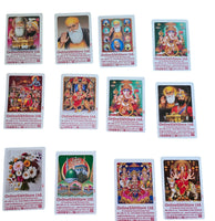 12 Hindu Sikh Muslim Evil Eye Protection Pocket Calendars 2025 Blessings Cards