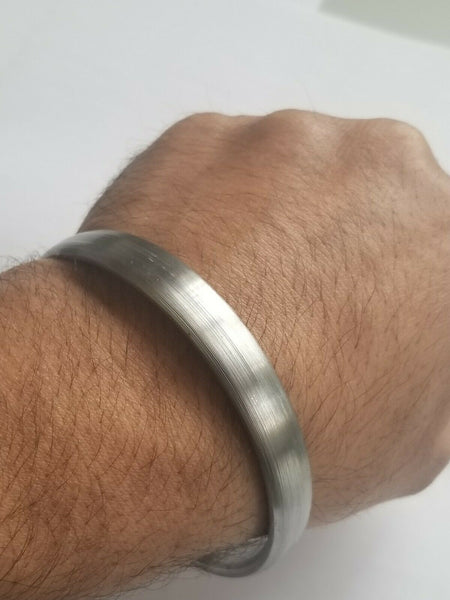 SARBLOH 100% Pure Iron Smooth Flat Kada Sikh Singh Kaur Khalsa Kara BANGLE H9