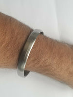 SARBLOH 100% Pure Iron Smooth Flat Kada Sikh Singh Kaur Khalsa Kara BANGLE H9