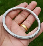 New Sarbloh Pure Iron Sikh Singh Kaur Flat Kada Khalsa 5Ks Kakar Kara Bangle H13