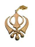 Sikh Khanda Car Hanger Gold or Silver Plated Punjabi Stunning Pendant for Mirror