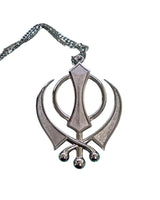 Sikh Khanda Car Hanger Gold or Silver Plated Punjabi Stunning Pendant for Mirror