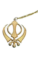 Sikh Khanda Car Hanger Gold or Silver Plated Punjabi Stunning Pendant for Mirror