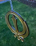 Sikh Khanda Car Hanger Acrylic Gold Mirror Punjabi Pendant for Car Rear Mirror