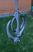 Sikh Khanda Car Hanger Gold or Silver Plated Punjabi Stunning Pendant for Mirror