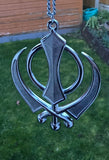 Sikh Khanda Car Hanger Gold or Silver Plated Punjabi Stunning Pendant for Mirror