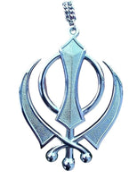 Sikh Khanda Car Hanger Gold or Silver Plated Punjabi Stunning Pendant for Mirror