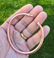 Pure copper Kara Sadhguru Kada Punjabi Hindu Sikh Adjustable Snake Head Healing Bangle Yoga Meditation Health Benefits Tamba Karra Evil Eye