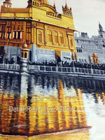 High Quality Original The Golden Temple Amritsar Oil Painting on Canvas Home Decor The biggest Sikh Temple Building Landscape