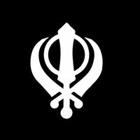 YJZT 10CM*13.4CM SIKH Khanda Religious Symbol Vinyl Decal Mysterious Car Sticker Delicate Black/Silver C27-0267