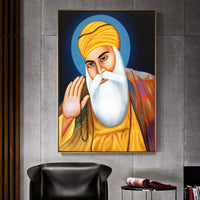 India Art The Ten Sikh Gurus Canvas Painting Wall Art Guru Nanak Posters Prints Sikhism Wall Pictures for Living Room Decoration