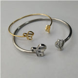 Sikh Khanda Ek Onkar Silver or Gold Colour stainless steel Kara Couple Bangles