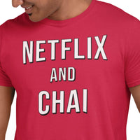 Funny Netflix And Chai T Shirt Indian Desi Fashion Cute Tea Lover Hindi Punjabi S Tamil