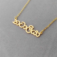 Personalized Arabic Necklaces in ANY Language Custom Name Necklaces Hebrew Korean Chinese Punjabi Choker Stainless Steel Jewelry