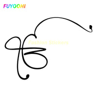 FUYOOHI Fashion Sticker Stick Ek Onkar Sikh Symbol Car Stickers Car Styling Motorcycle Helmet Trunk Boat Laptop Vinyl Decal