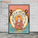 Handdrawn Sikh Religious Religion Poster Wall Pictures For Living Room Home Decor Poster Wall Art Canvas Painting Unframed