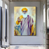 India Art The Ten Sikh Gurus Holy Canvas Painting Wall Art Nanak Posters Prints Sikhism Pictures Home Decor for Living Room