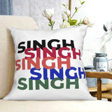 Singh. Singh. Singh. Singh. Singh Soft Comfortable Pillowcase Kaur Singh Things Desi Indian Girl Punjabi Punjaban