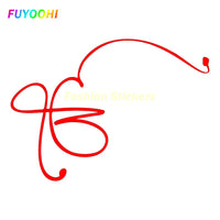 FUYOOHI Fashion Sticker Stick Ek Onkar Sikh Symbol Car Stickers Car Styling Motorcycle Helmet Trunk Boat Laptop Vinyl Decal