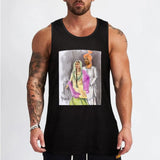 Punjabi couple Bhangra dancers painting Tank Top Men's gym t-shirts bodybuilding man muscular man