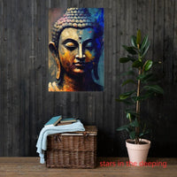 Retro Buddha Buddhist Peaceful Spiritual Zen Siddhartha Buddhism Art Poster Canvas Painting Wall Prints Picture Room Home Decor