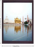 Amritsar Golden Temple Framed Art  Sikh Holy Site Wall Decor Poster for HomeOfficeGifting