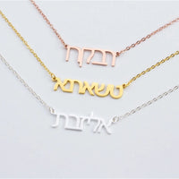 Personalized Arabic Necklaces in ANY Language Custom Name Necklaces Hebrew Korean Chinese Punjabi Choker Stainless Steel Jewelry