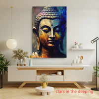 Retro Buddha Buddhist Peaceful Spiritual Zen Siddhartha Buddhism Art Poster Canvas Painting Wall Prints Picture Room Home Decor