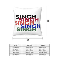 Singh. Singh. Singh. Singh. Singh Soft Comfortable Pillowcase Kaur Singh Things Desi Indian Girl Punjabi Punjaban