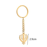 Stainless Steel Sikhism Necklace Pendant Sikh Khanda Jewelry Keychain India Pakistan Malaysia Punjab Religious