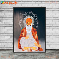 Handdrawn Sikh Religious Religion Poster Wall Pictures For Living Room Home Decor Poster Wall Art Canvas Painting Unframed