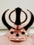 Sikh Punjabi Rose Gold Singh Kaur Khanda Khalsa Car Dashboard Desktop Stand UU3