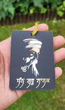 Sikh Guru Nanak Dev Ji Car Mirror HANGER Punjabi Singh Kaur Wood Pendant GG6 New