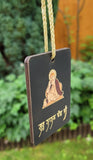 Sikh Guru Nanak Dev Ji Car Mirror HANGER Punjabi Singh Kaur Wood Pendant GG6 New