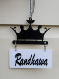 Sidhu Dhillon Randhawa Punjabi Car Hanger Rear Mirror Punjab Surname Pendant GG