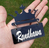 Sidhu Dhillon Randhawa Punjabi Car Hanger Rear Mirror Punjab Surname Pendant GG